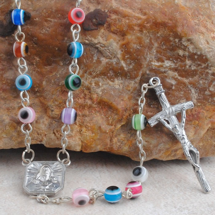 ,plastic beads rosary